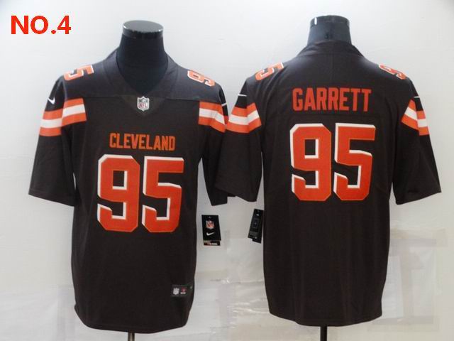 Men's Cleveland Browns #95 Myles Garrett Jesey NO.4;